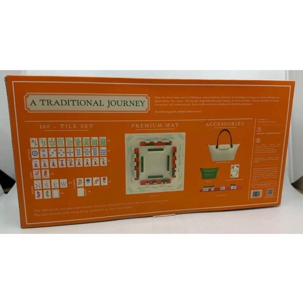 Maison Lude Mahjong Limited Edition 160 Tile Set With Mat & Accessories New Box - Picture 8 of 12